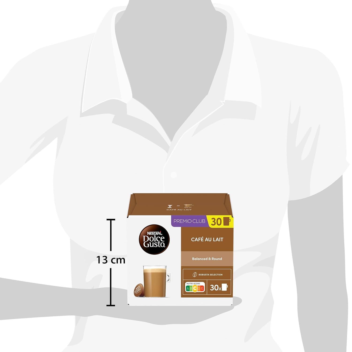 NESCAFÉ DOLCE GUSTO Café au Lait Kaffeekapseln 3er Vorratspack (3 x 30 kapslí)