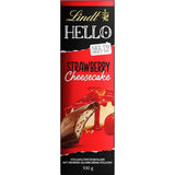 Lindt HELLO Jahodový čokoládový tvarohový koláč | Tyčinka 100g | Mléčná čokoláda s náplní z jahodového tvarohu | Čokoládová tyčinka | Čokoládový dárek