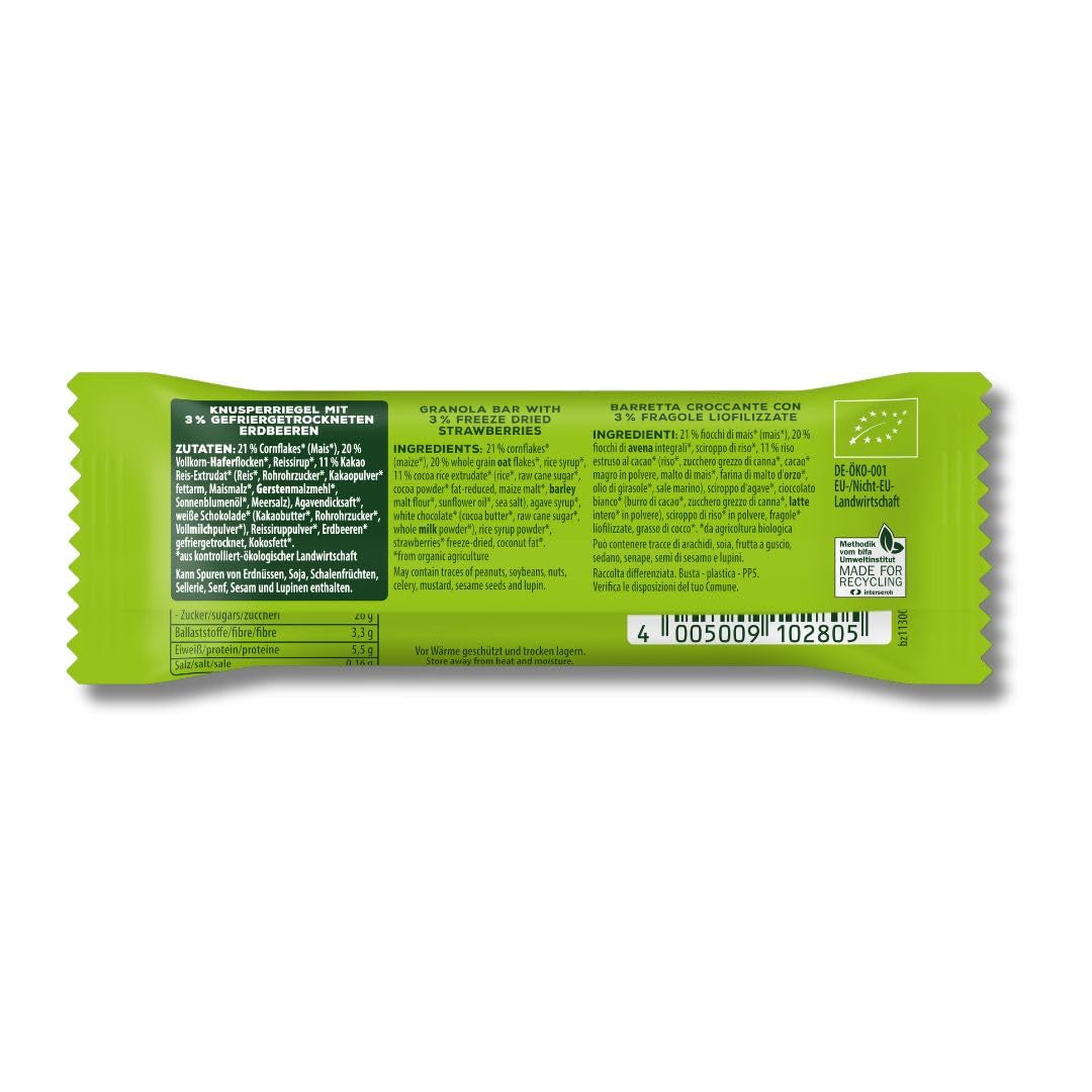 Křupavé jahodové tyčinky 12 x 20 g