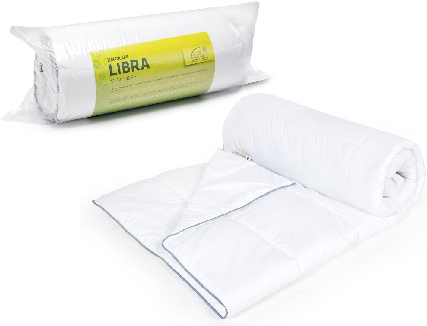 Decoking 135X200 Letní přikrývka Prošívaná přikrývka Antialergická Pro alergiky Letní přikrývka 100% mikrovlákno 800G Libra Přikrývky a přikrývky Naty Shop Bílá 200X200