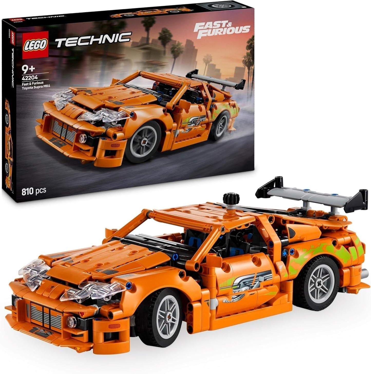 LEGO Technic Rychle a zběsile Toyota Supra MK4 - Autíčko - S 6válcovým motorem a otevíracími dveřmi - Sada modelů pro chlapce a dívky od 9 let - Tip na narozeninový dárek 42204 Stavebnice Beuche den LEGO-Store Výchozí název