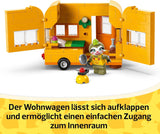 LEGO Animal Crossing Gerd's Caravan & Garden Role Play Set Hračka do auta pro děti 7leté dívky a chlapce Dárková videohra Hračka s figurkami zvířat 77054 Stavebnice Besuche den LEGO-Store