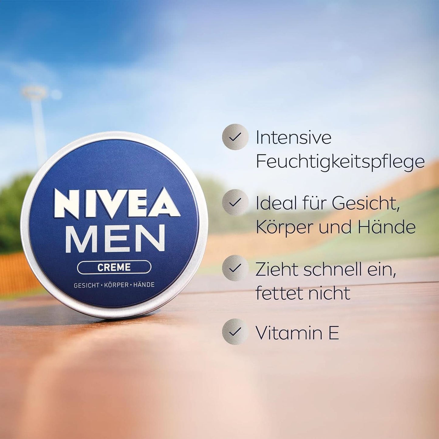 NIVEA MEN Creme, výživný pleťový krém s vitamínem E, 150 ml Naty Shop