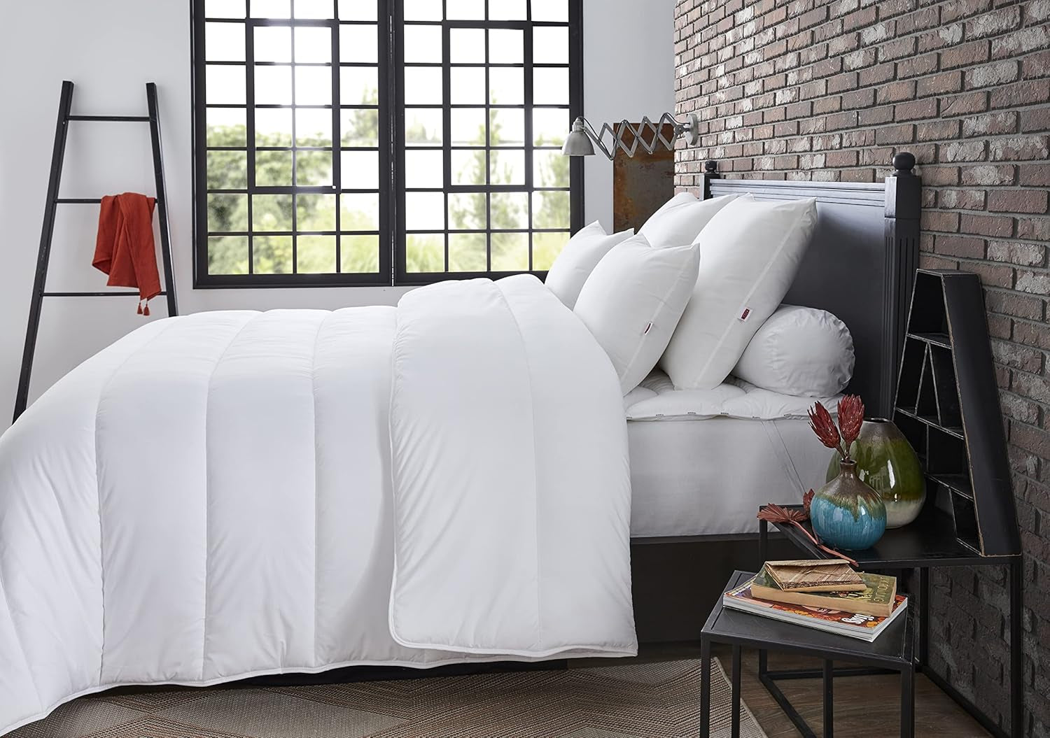 Peřina, Odolná proti roztočům, Bílá, 240 X 220 Cm, Na manželskou postel, Přikrývka Niagara, Měkká a pohodlná, Lze prát v pračce na 40 °C Přikrývky a přikrývky Naty Shop