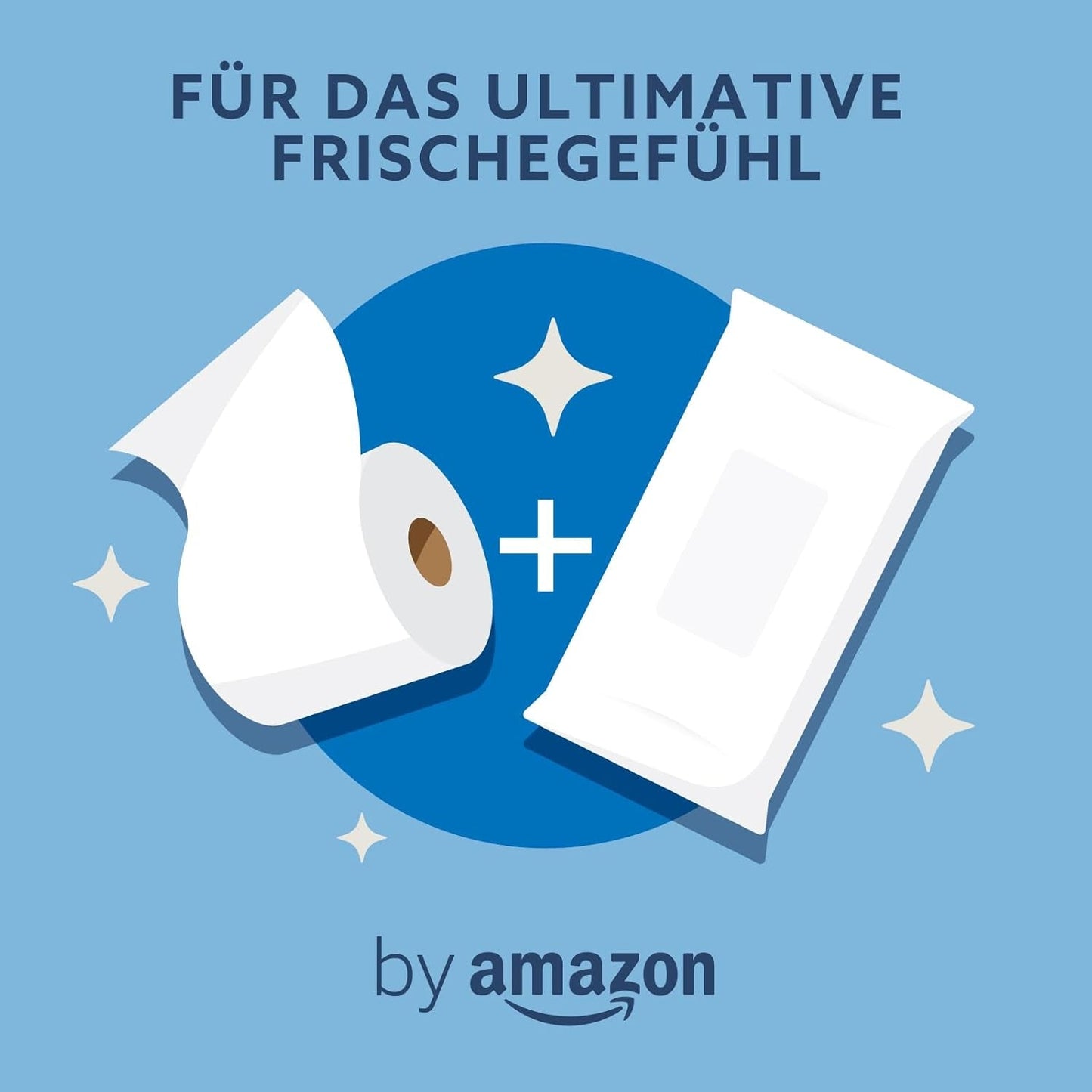 Od Amazon měkké, mokré, bez zápachu, jemné absorbční, neparfémované toaletní ubrousky, počet 240 (6 balení po 40) (dříve značka Presto!)