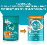 PURINA ONE Mokré krmivo pro dospělé kočky, jemné kousky v kuřecí omáčce, balení 26 ks (26 x 85 g)