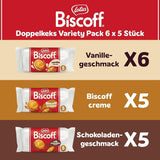 Lotus Biscoff | Dvojité balení sušenek | 3 odrůdy: smetana Biscoff, příchuť vanilka a čokoláda | 5 dvojitých sušenek v balení | Ingredience přírodního původu | Bez barviv | 16 x 50 g | 800 g