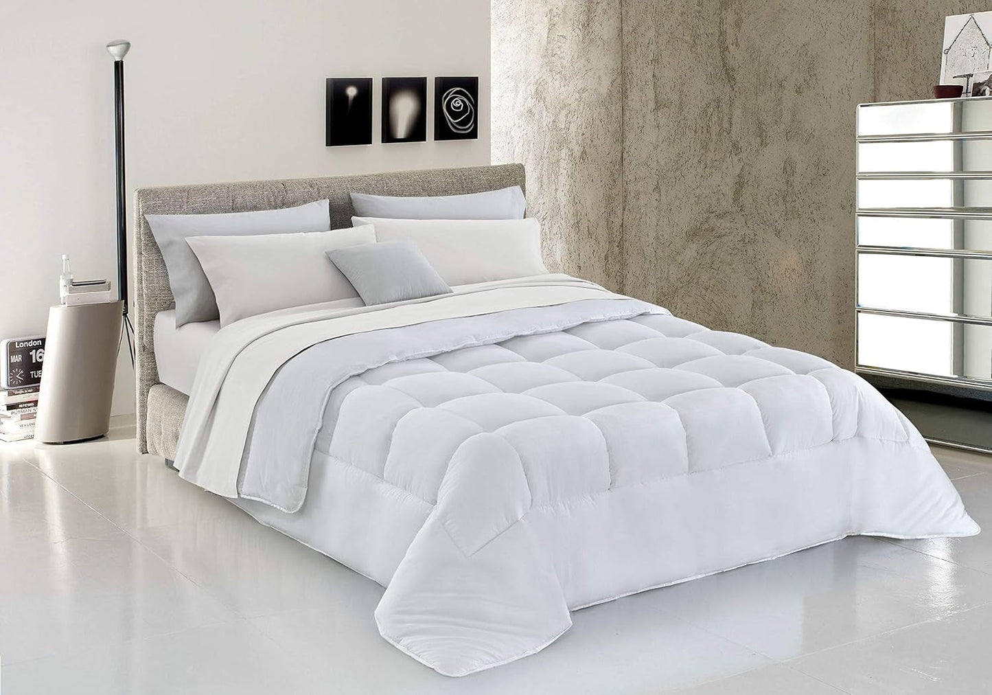 Sogni E Capricci Zimní deka pro zvířata, 2 místa, bílá/bílá Peřiny a přikrývky Naty Shop White 2 místa