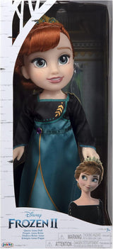 Disney Frozen 2 Anna Doll – 35 cm vysoká polohovatelná panenka v ikonických módních šatech s erbem Arendelle a diadémem pro větší zábavu, pro dívky od 3 let.