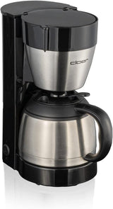 Espresso kávovar Cloer 5009 Keep Warm Filter pro až 8 šálků 800 W s izolovanou karafou z nerezové oceli 1x4 filtrační šálek černý