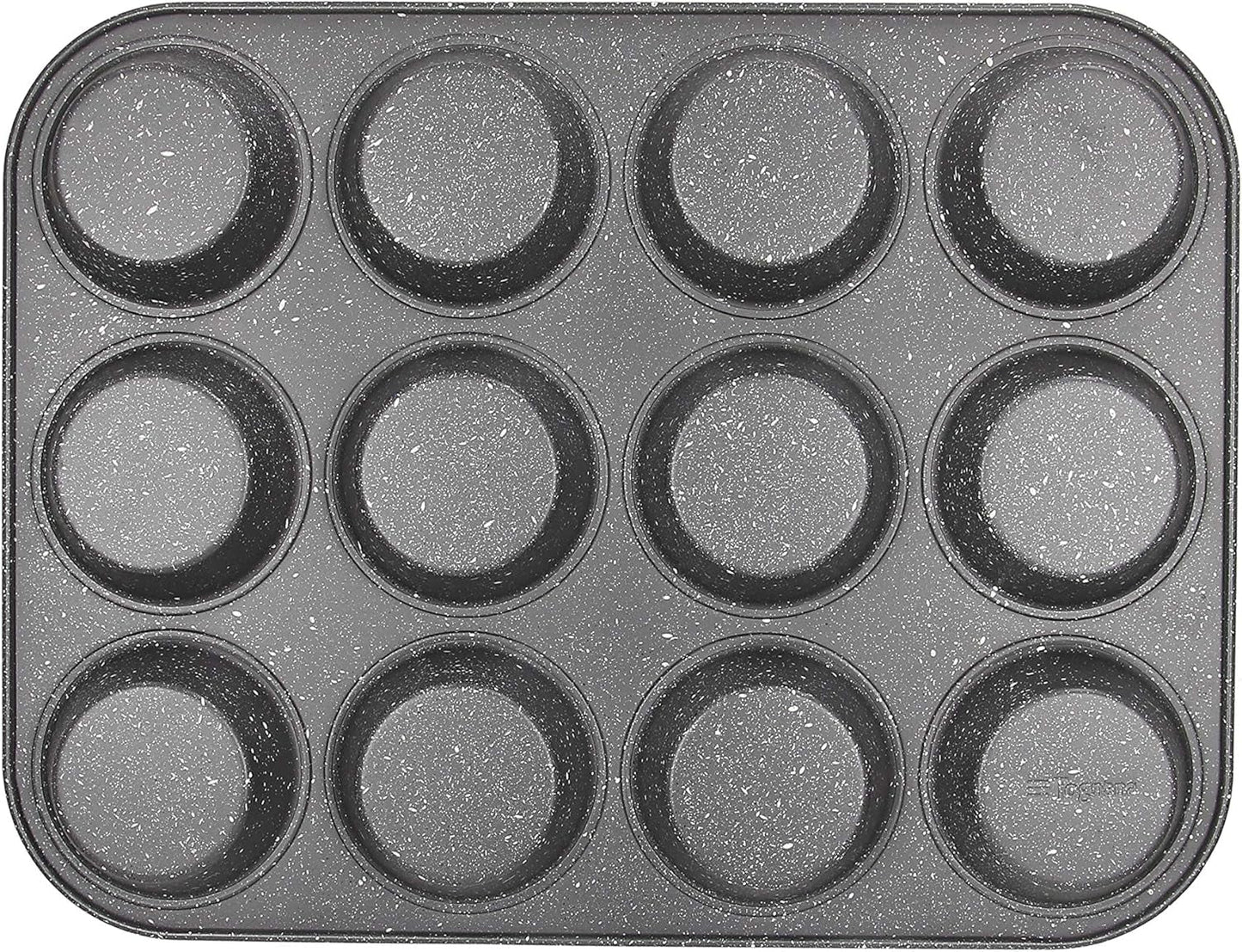 Pure Roq Muffinform Für 12 Muffiny, Aluminium, Schwarz Formy a pečící plechy Naty Shop