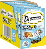 DREAMIES SHAKE UPS Multivitamin Seafood Festival kočičí pamlsky v porcovaných sáčcích – 55 g (6 sáčků)