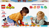 LEGO 10941 DUPLO Disney Mickey a Minnie narozeninový vláček, vláček s dortem a balónky, dárek pro děti od 2 let Stavebnice Besuche den LEGO-Store