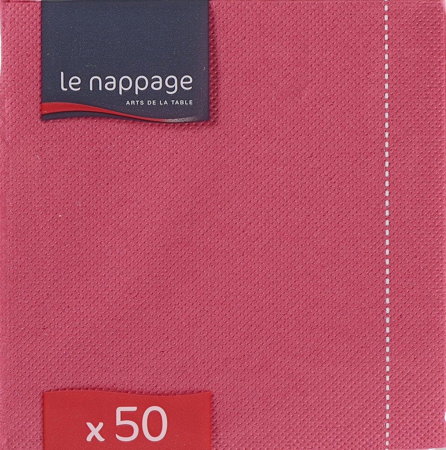 - Papírové ubrousky Tex Touch - Růžová barva - Ubrousky s certifikací Fsc® - Recyklovatelné a biologicky rozložitelné - Balení 50 růžových ubrousků velikosti 24 X 24 Cm