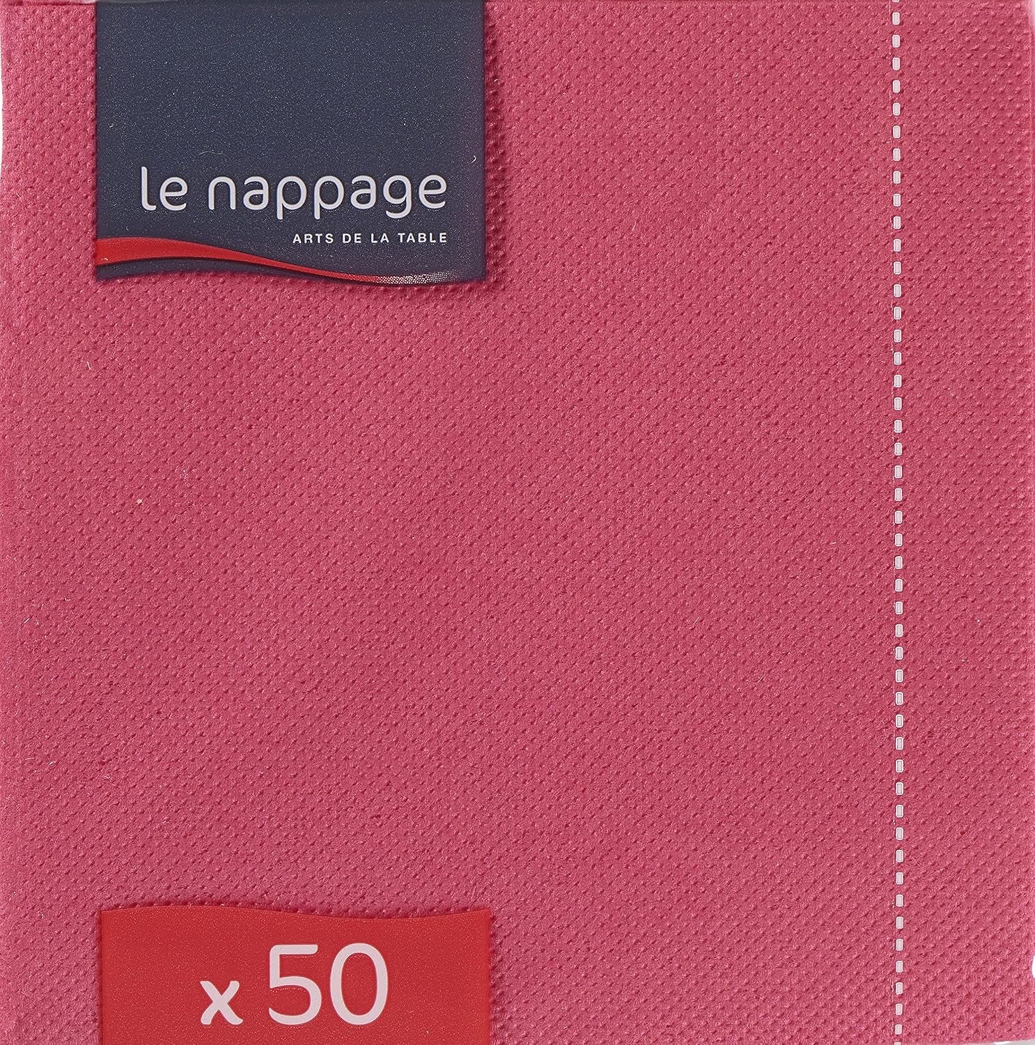 - Papírové ubrousky Tex Touch - Růžová barva - Ubrousky s certifikací Fsc® - Recyklovatelné a biologicky rozložitelné - Balení 50 růžových ubrousků velikosti 24 X 24 Cm