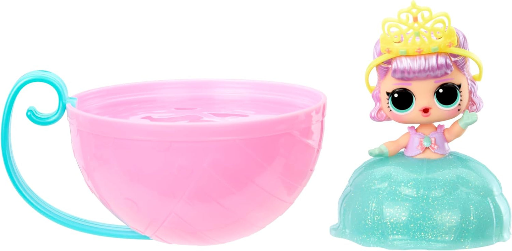 LOL Překvapení! Princess Tots – obsahuje 1 panenku, obrněné balení, 2 barvy na vytvoření princeznovských šatů, 8 panenek ke sbírání