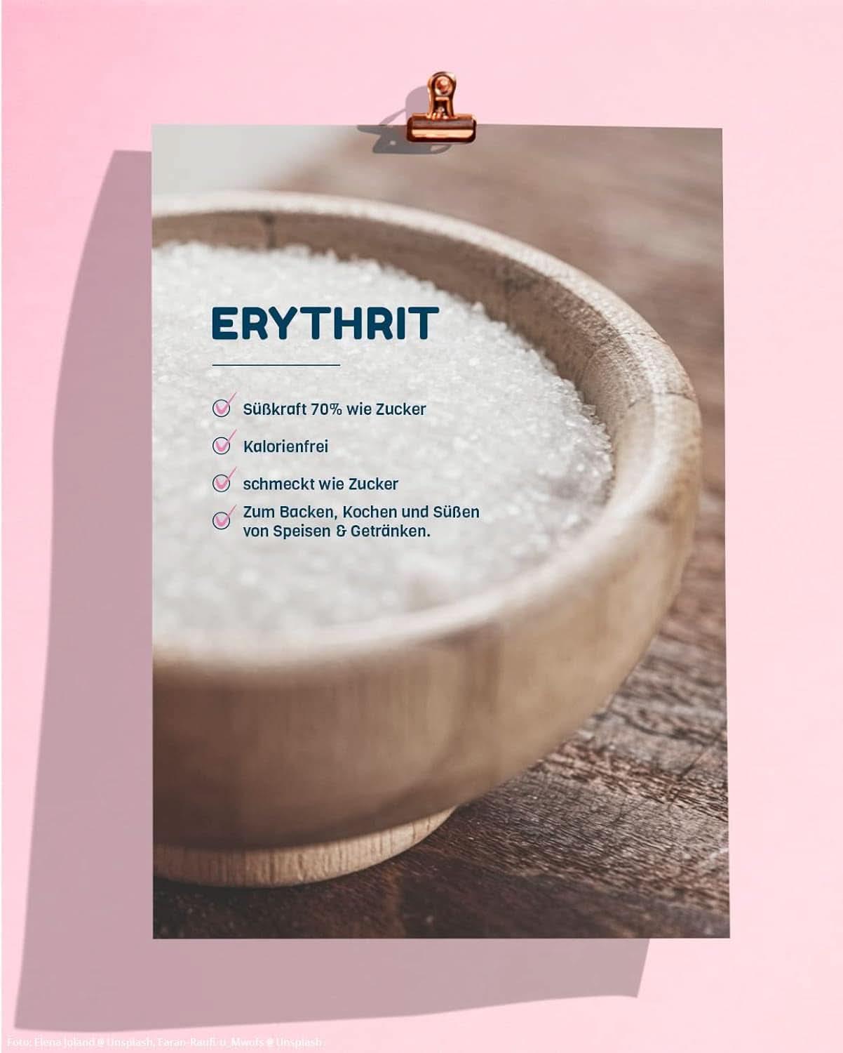 Bez cukru, přírodní erythritol bez kalorií, použitelný jako náhražka cukru, 4,5 kg sladidel Naty Shop