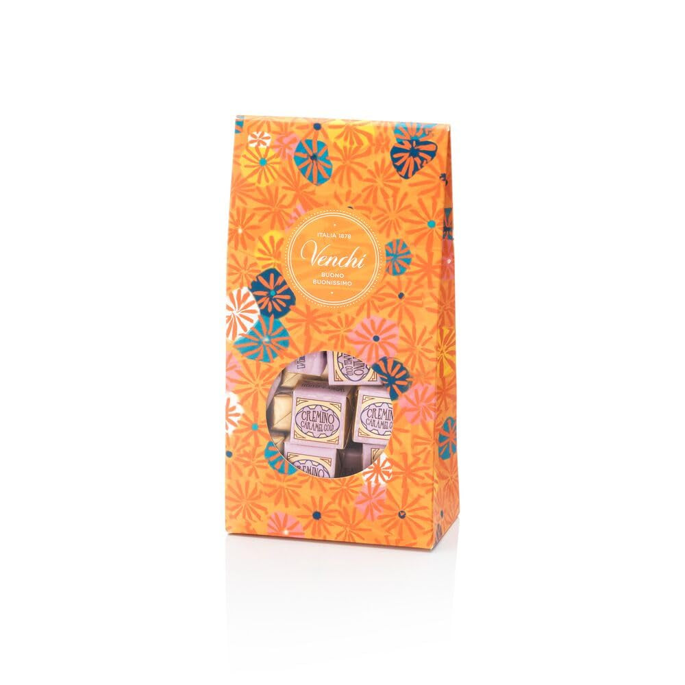 Venchi – Murrine Collection – Dárková kazeta s různými bonbony Cremino Caramel Gold, 300 g – Tip na dárek – Bezlepkové