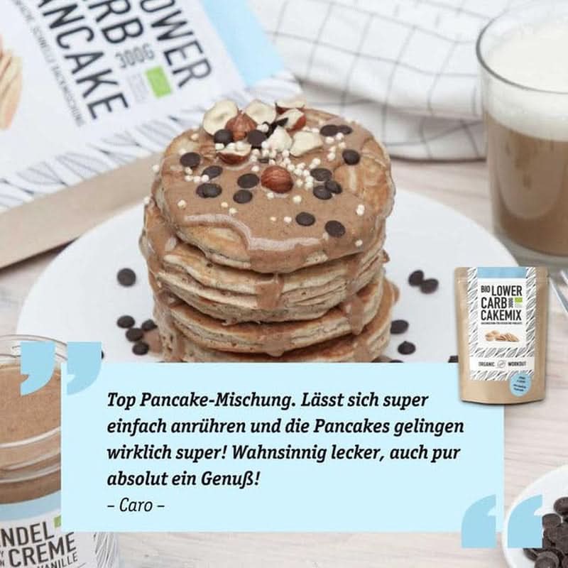 NÍZKOU SACHARIDOVÁ VANILKOVÁ CAKE BLEND - organická, bezlepková směs na dort nebo palačinky, bohatá na bílkoviny Naty Shop Kitchen