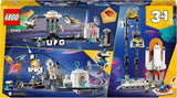 Stavebnice LEGO 31142 Creator 3 v 1 Vesmírná horská dráha pro děti s funkčními vozíky, přestavbami na věž s volným pádem nebo kolotočem s raketami a svítícími kostkami Stavebnice Besuche den LEGO-Store