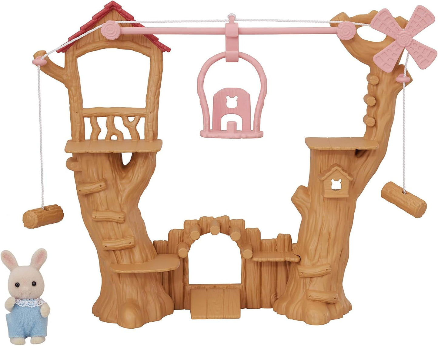 Dětská lanová dráha Sylvanian Families 5452 - Dollhouse Playset Dolls Naty Shop