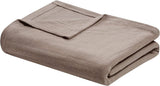 Madison Park Freshspun Wicker Twin Šedá bavlněná deka Postele a peřiny Madison Park Khaki Twin