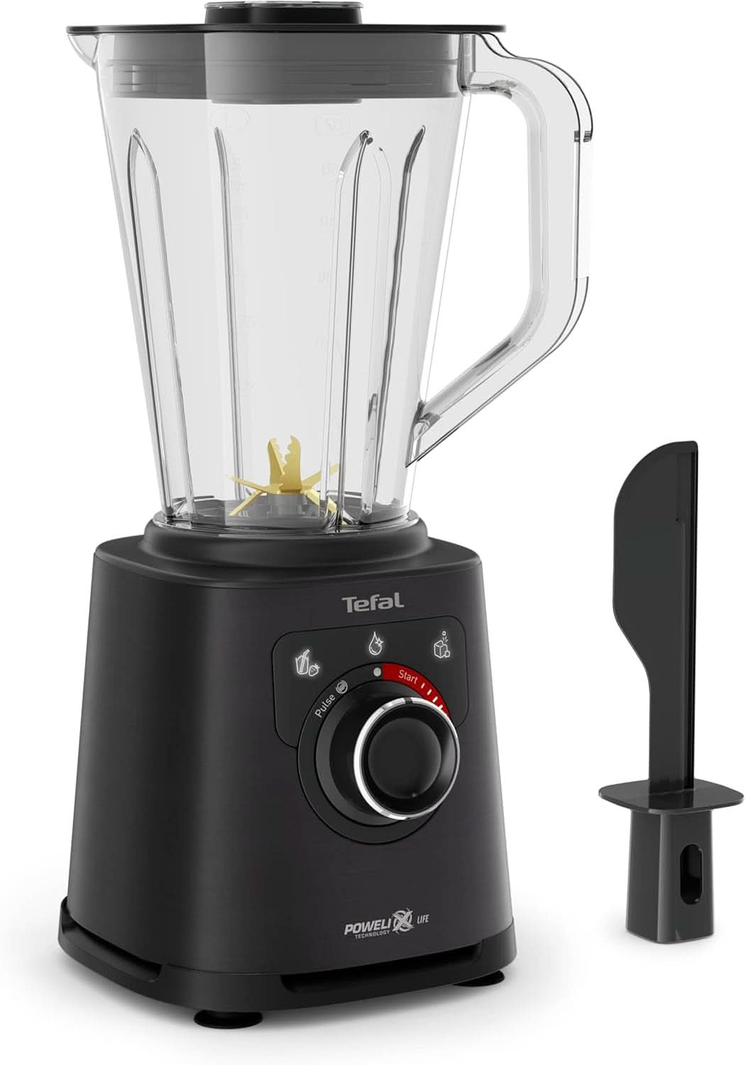 Stojanový mixér Tefal Perfectmix+, 3 automatické programy, Powelix-Klingentechnologie, systém chlazení vzduchem, objem 2 l, Tritan-Behälter, Inkl. Spatel, Schwarz, BL88A831 Kitchen Naty Shop