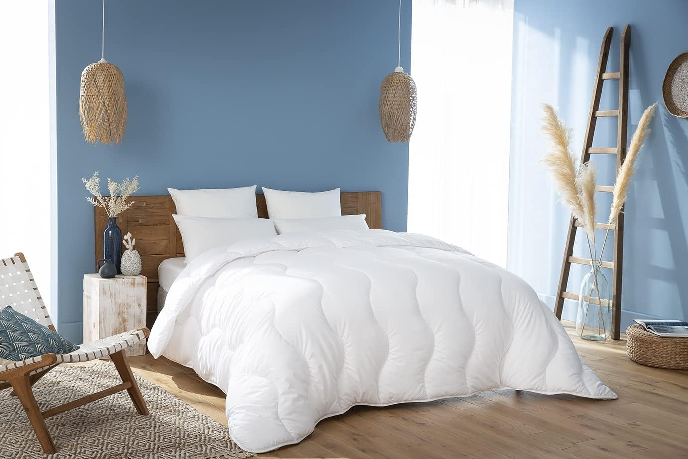Abeil Couette Douceur Et Fraicheur Blanc Přikrývka Feran Ledově měkká a svěží, Bílá, 240 X 260 Cm, Polyester, 240X260 Přikrývky a přikrývky Naty Shop