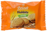 Brandt Hobbits Crunchy – 2 balení – cateringový box po 60 baleních – celozrnné ovesné sušenky s vysokým obsahem vlákniny (60 x 22,8 g)