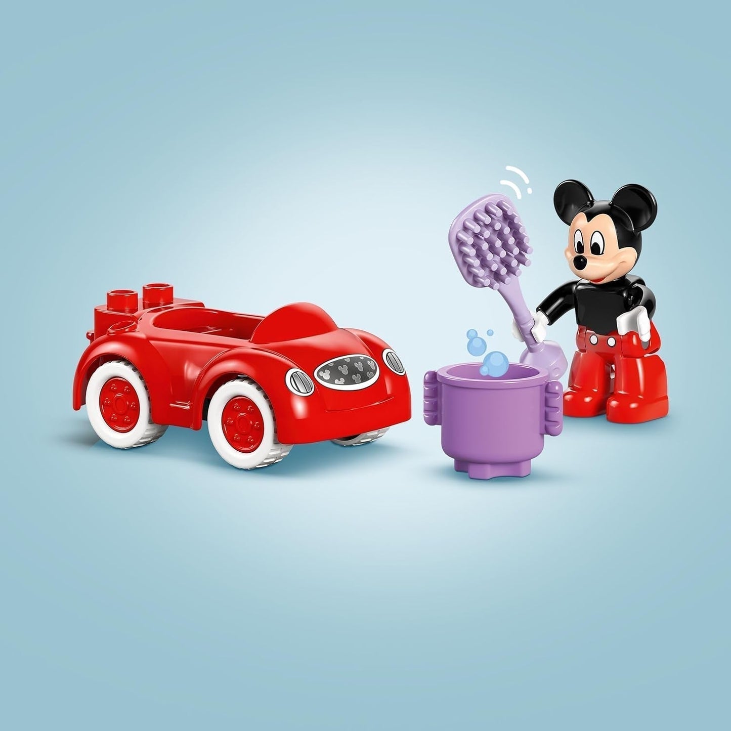 LEGO DUPLO - Disney Mickey's Clubhouse and car - vzdělávací hračka pro předškoláky - stavebnice se 2 minifigurkami, včetně Mickey Mouse a Computer Toodles - tip na dárek pro chlapce a dívky od 2 let 10454 Stavebnice Beuche den LEGO-Store
