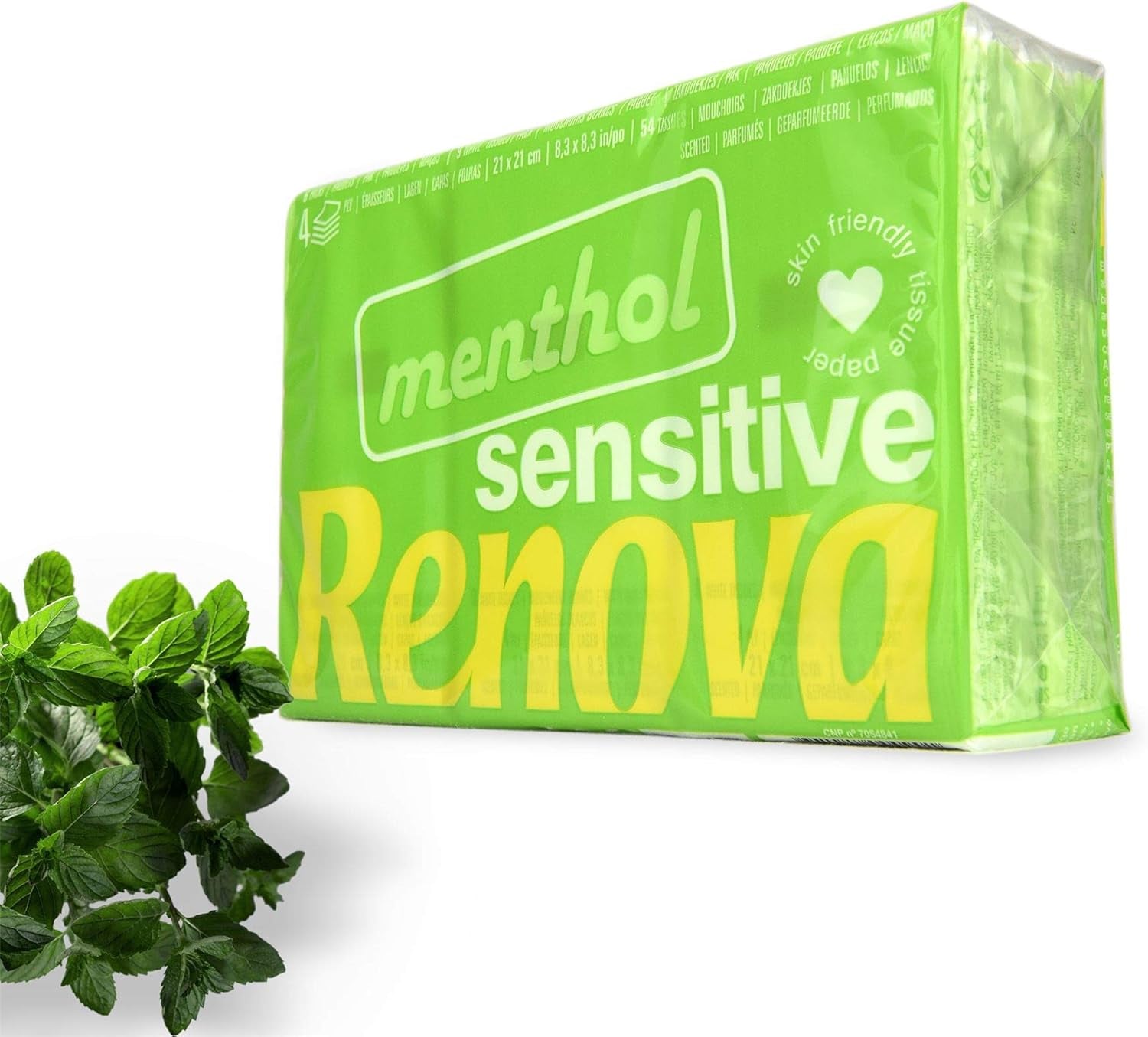 Renova SENSITIVE MENTOL Kapesní kapesní ubrousky 6 balení Regular White 1 kus (balení 6 ks)