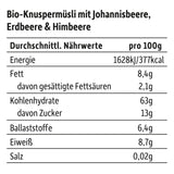 FRECHE FREUNDE Bio snídaňové müsli Edda's Berry Křupavá müsli směs pro školáky s lyofilizovanými jahodami Vegan 6 balení (6 x 280 g)
