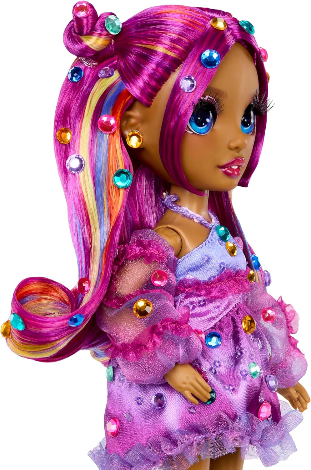 Rainbow High Be Dazzling - Noemie Violette - Lilac 28cm módní panenka s nástrojem na zdobení, třpytivými drahokamy a stylingovými doplňky