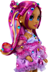 Rainbow High Be Dazzling - Noemie Violette - Lilac 28cm módní panenka s nástrojem na zdobení, třpytivými drahokamy a stylingovými doplňky
