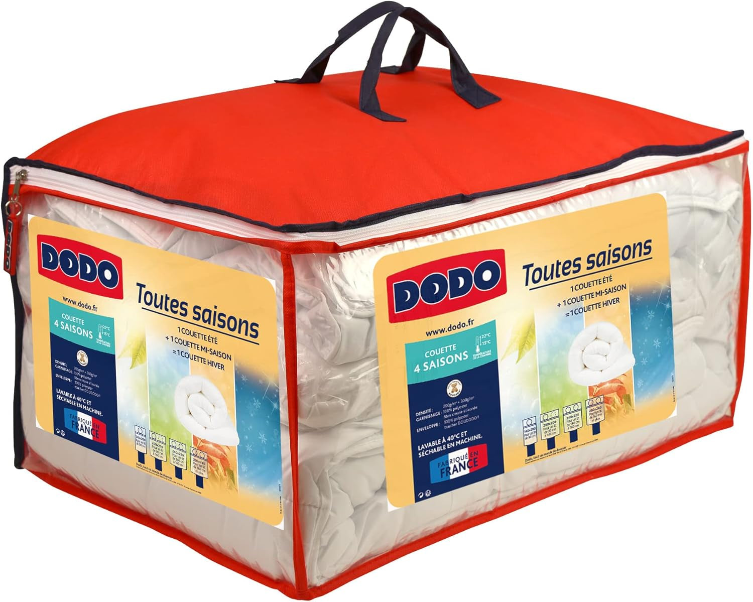 DODO 25665 Na 4 sezóny Deka 140 X 200 cm Bílá Polyester Peřiny a přikrývky Naty Shop
