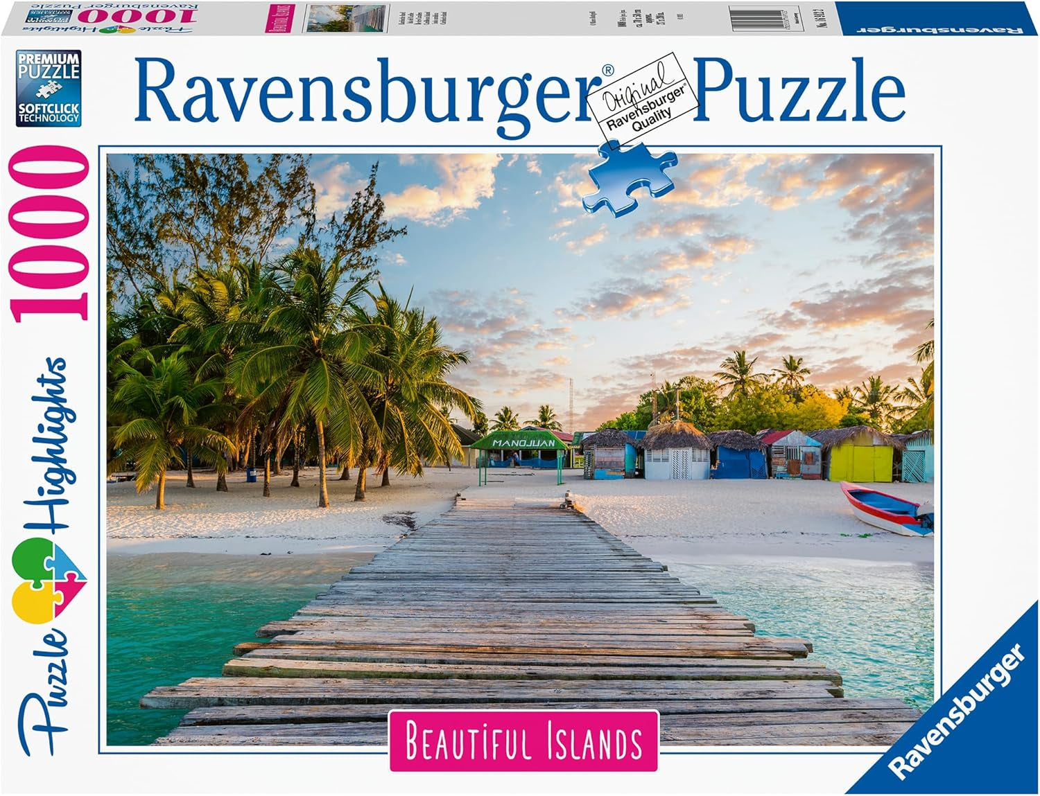 Ravensburger Puzzle Beautiful Islands 16912 - Karibský ostrov - 1000dílné puzzle pro dospělé a děti od 14 let Puzzle Naty Shop