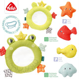 Síťka do vany Fehn Frog - Hračka do vany pro miminko - Plovoucí hračka do vody pro radostnou zábavu z koupele - Hračka do vany pro miminka a batolata od 0+ měsíců Baby Toys Naty Shop
