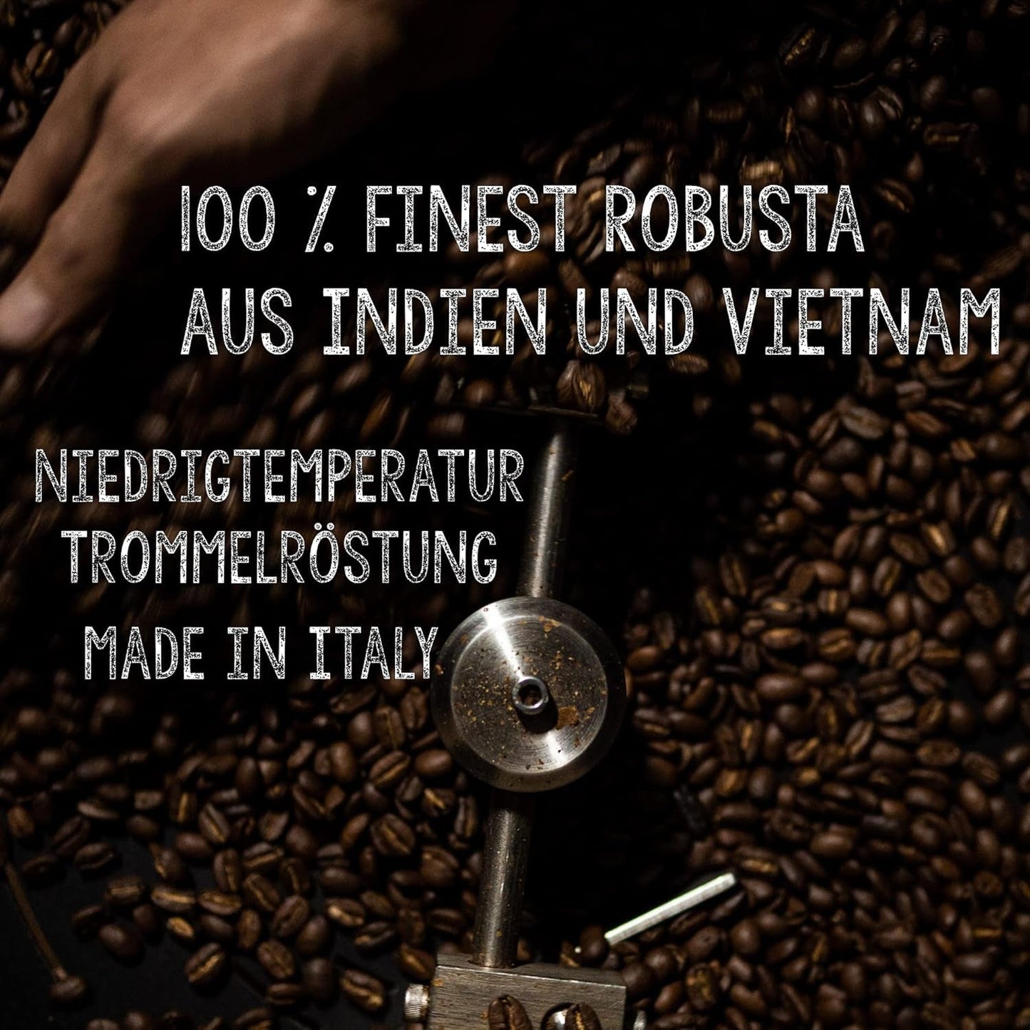 | Kaffeebohnen extra silný | Espresso 100% Robusta | viel Kaffein wenig Säure | 1000g ganze Kaffee Bohnen | geigeint für Plně automatické | se Zufriedenheitsgarantie