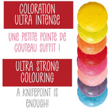 Scrapcooking - Sada 9 práškových potravinářských barviv - Modrá, Žlutá, Růžová, Fialová, Oranžová, Limetkově zelená, Červená, Pudrově růžová, Černá - Jedlé barvivo v prášku na dorty, muffiny, macarony - 4270