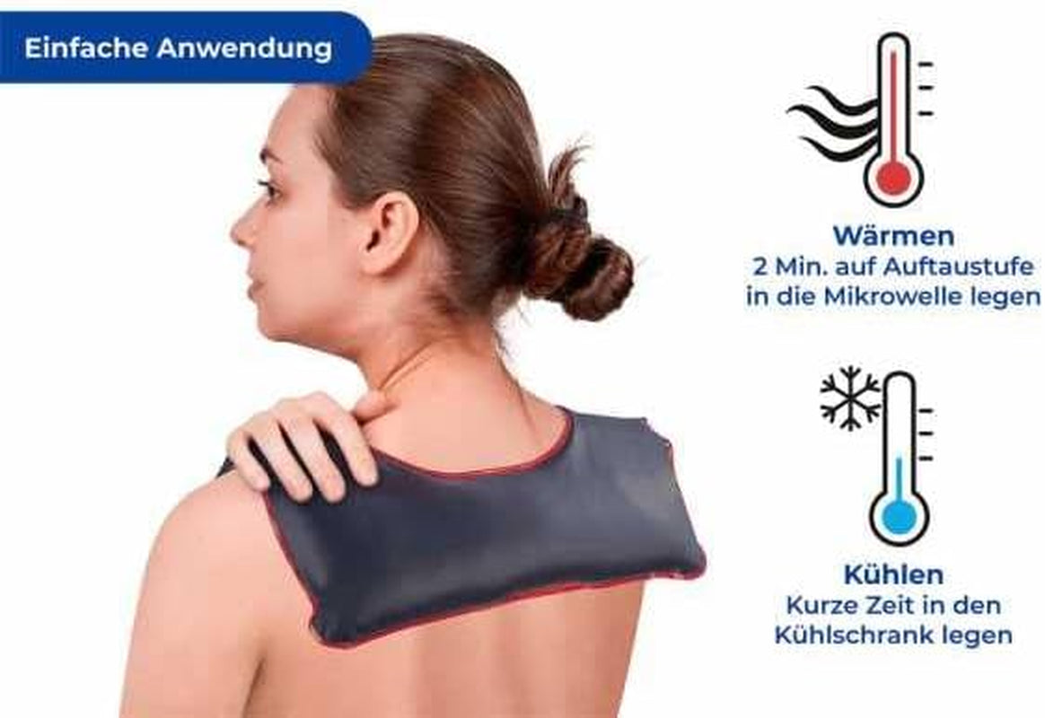 Maximex Moor Neck Polštář Mikrovlnná trouba Zklidňující teplo proti napětí Speciální střih Rozměry (D X V X H): 30,5 X 1 X 29 cm Ortopedické cervikální polštáře Naty Shop