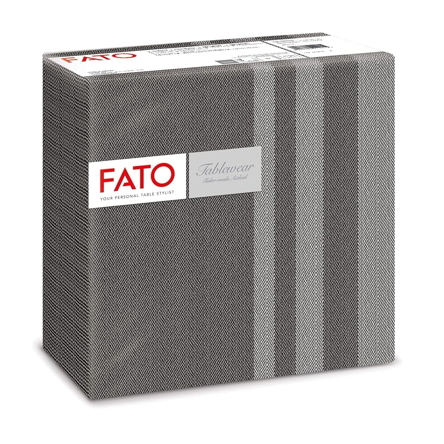 Fato - Suché papírové ubrousky, vzduchem kladené, textilní efekt, balení 50 ks ubrousků, 40X40 složené na 4 formáty, dekor Tropicana
