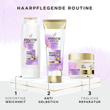 Pantene Pro-V Silky & Glowing Hair Rescue intenzivní maska na vlasy s biotinem a keratinem Reconstruct 300 ml. Pomáhá opravit suché, poškozené nebo melírované vlasy Naty Shop Hair Mask