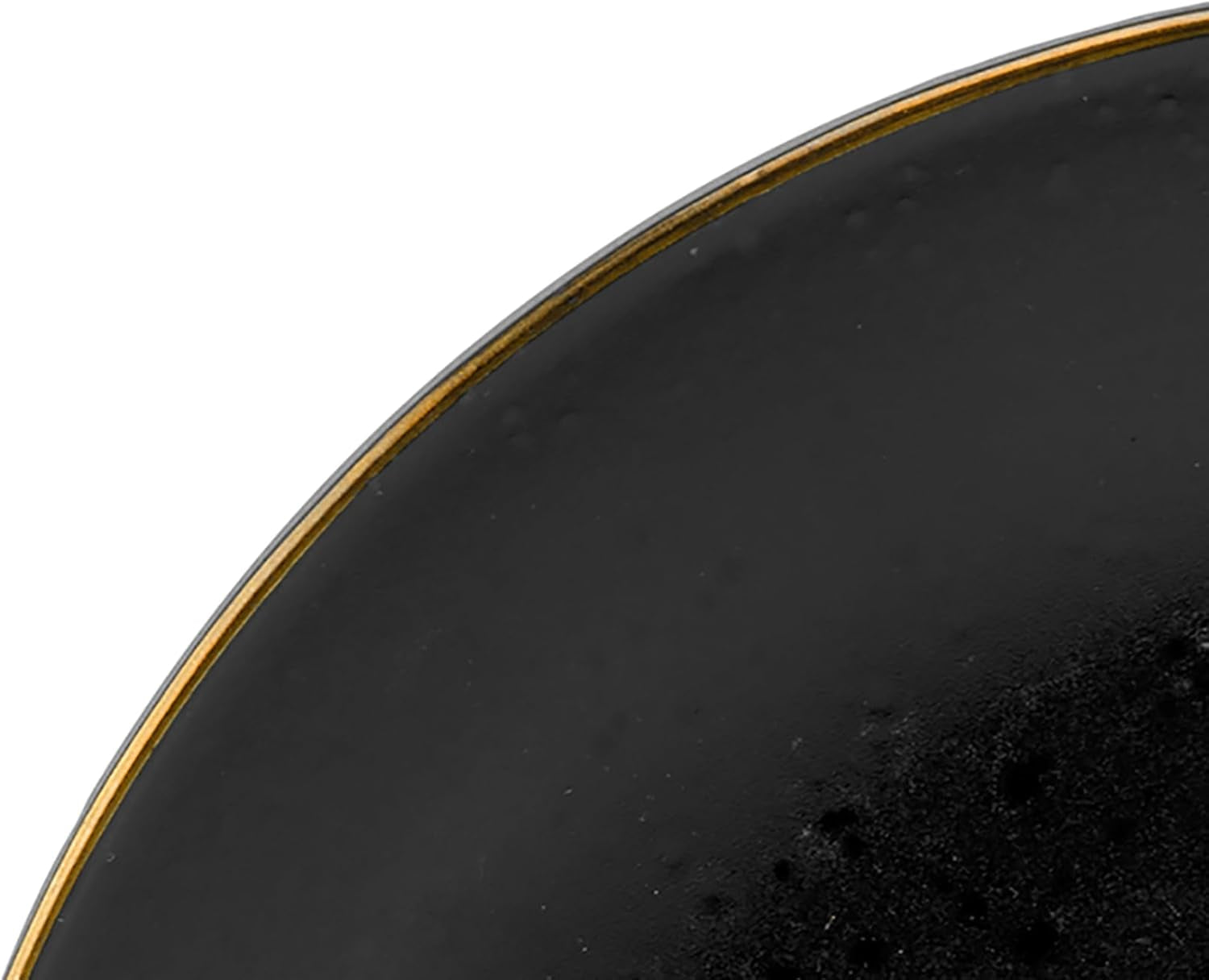 CreaTable, 22699, Industrial Gold BLACK Series, 16dílná sada nádobí pro 4, Porcelánová kombinovaná služba, Vhodné do myčky a mikrovlnné trouby, Kvalitní výroba