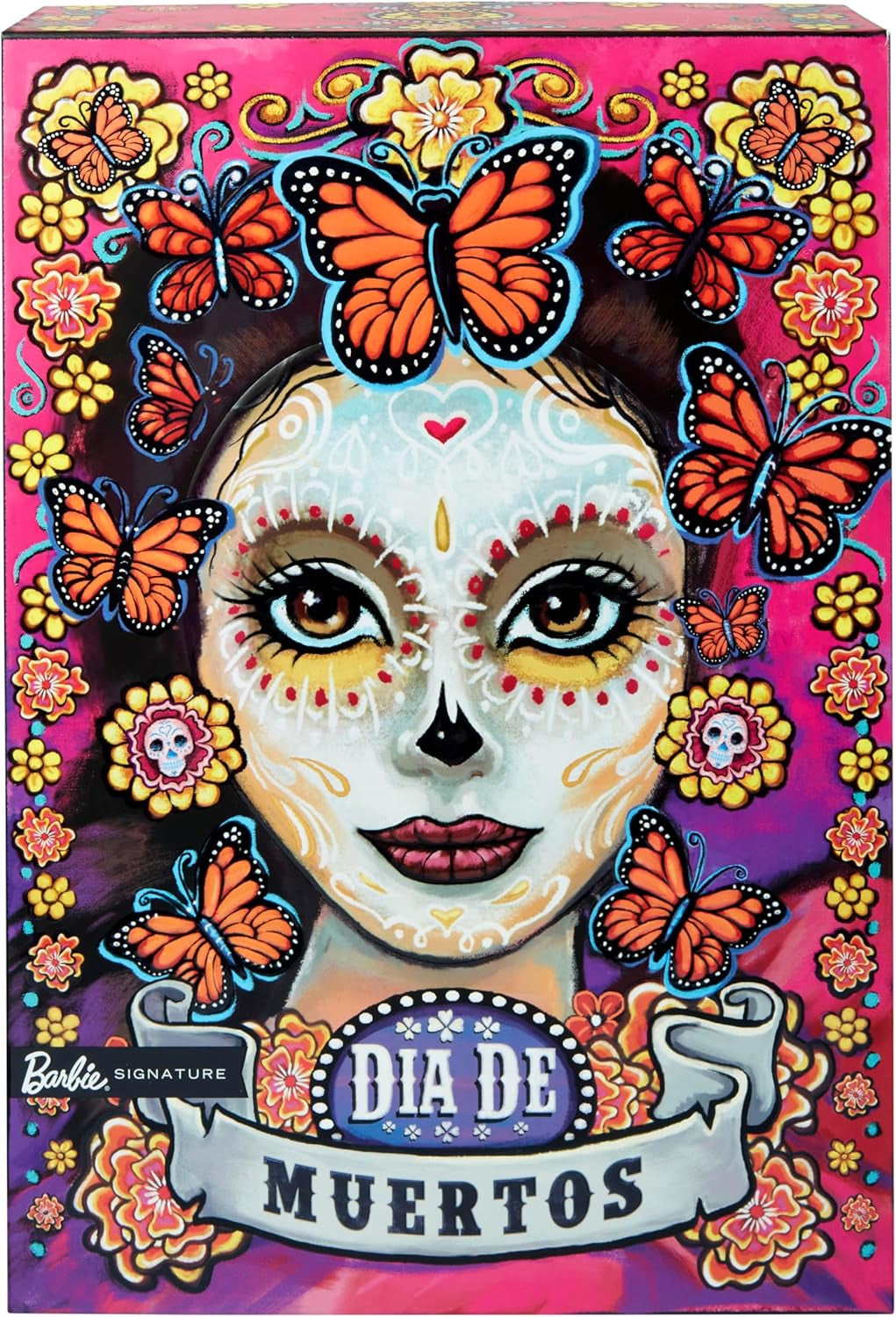 Panenka Day of the Dead Barbie – limitovaná edice s tradičními šaty a šperky, včetně stojanu a sběratelského certifikátu, pro sběratele a fanoušky od 6 let, HJX14