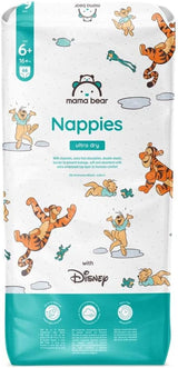 Ultra suché plenky Mama Bear Disney velikost 4 (8-14 kg), bílá, 84 kusů (1 balení) Naty Shop Velikost 6+ (16+ kg) Jedno balení