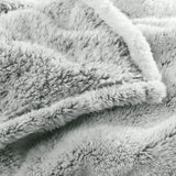 Aqua-Textil Nadýchaná plyšová přikrývka 150 X 200 Cm Šedá Bílá Melange Plyšová TV přikrývka Přehoz Sherpa Fleece Oeko-Tex Ottawa Postele a přikrývky Besuche den aqua-textil-Store