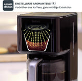 Espresso Tefal Smart'n Light s časovačem, Espresso s programovatelným filtrem 1,25 l, funkce aroma pro intenzivní aroma, funkce udržování teploty, proti odkapávání a snadné čištění, černá