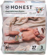– Ekologické a vysoce kvalitní jednorázové plenky Pandas, velikost 3 (7,3–12,7 kg), 27 kusů