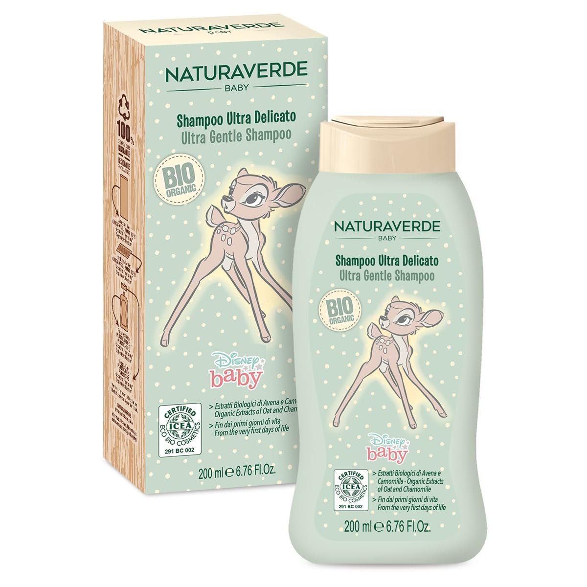 | Baby-BIO-Disney-Ultra Delicate šampon, 6x 200ml Děti - Koupel a péče o pleť Naty Shop