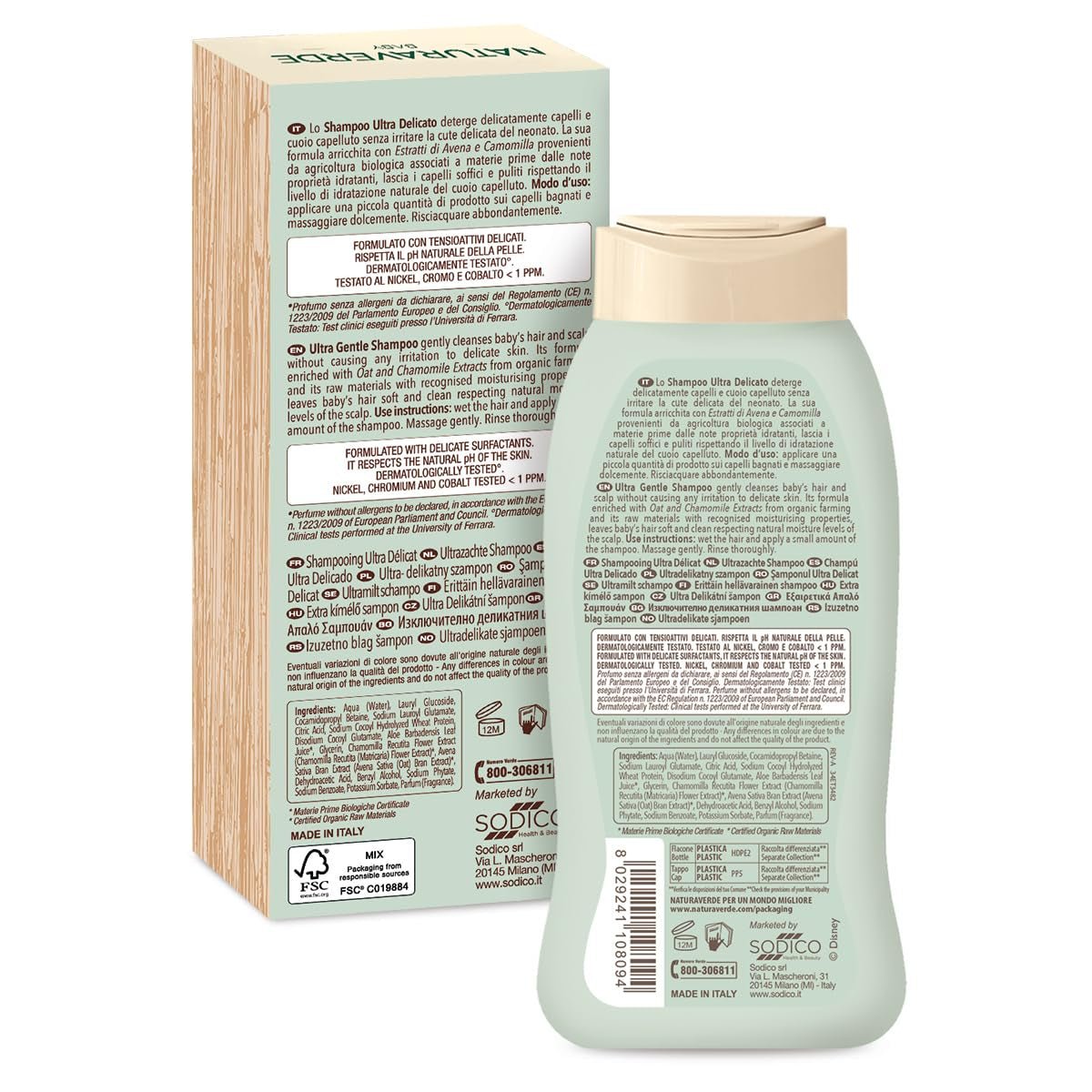 | Baby-BIO-Disney-Ultra Delicate šampon, 6x 200ml Děti - Koupel a péče o pleť Naty Shop